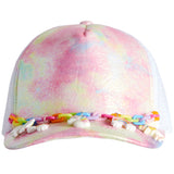 Tie Dye Galaxy Charm Link Chain Trucker Hat - Denny's