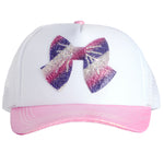 Ombre Crystallized Bow Shimmer Trucker Hat - Denny's