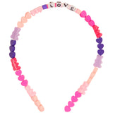 2pk Charm and Letter Bead Headbands