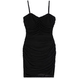 Thea Shirred Strapless Dress