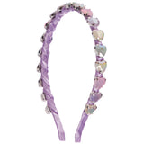 Thin Jeweled Heart Headband - Denny's