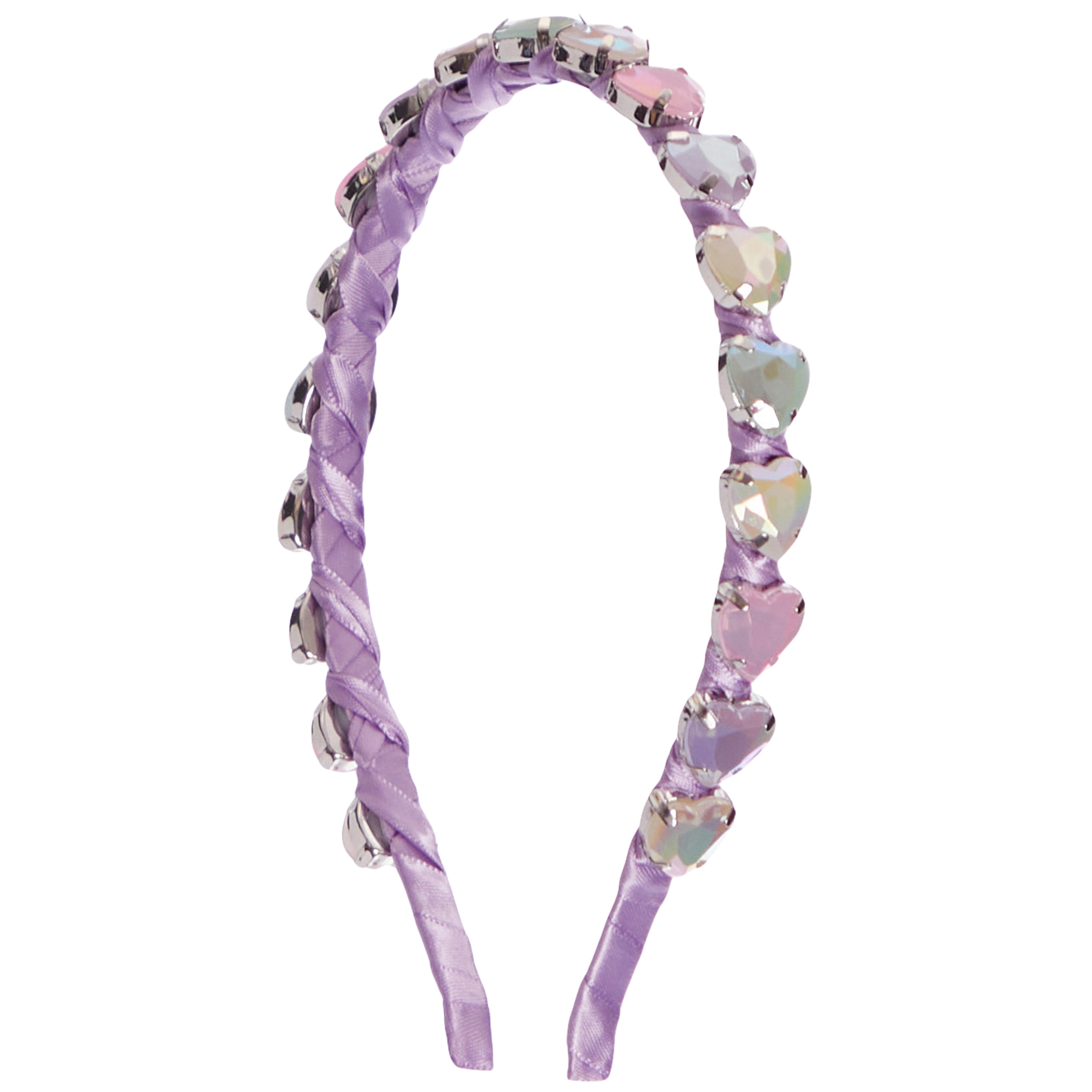 Thin Jeweled Heart Headband - Denny's