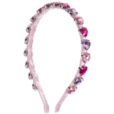 Thin Jeweled Heart Headband - Denny's