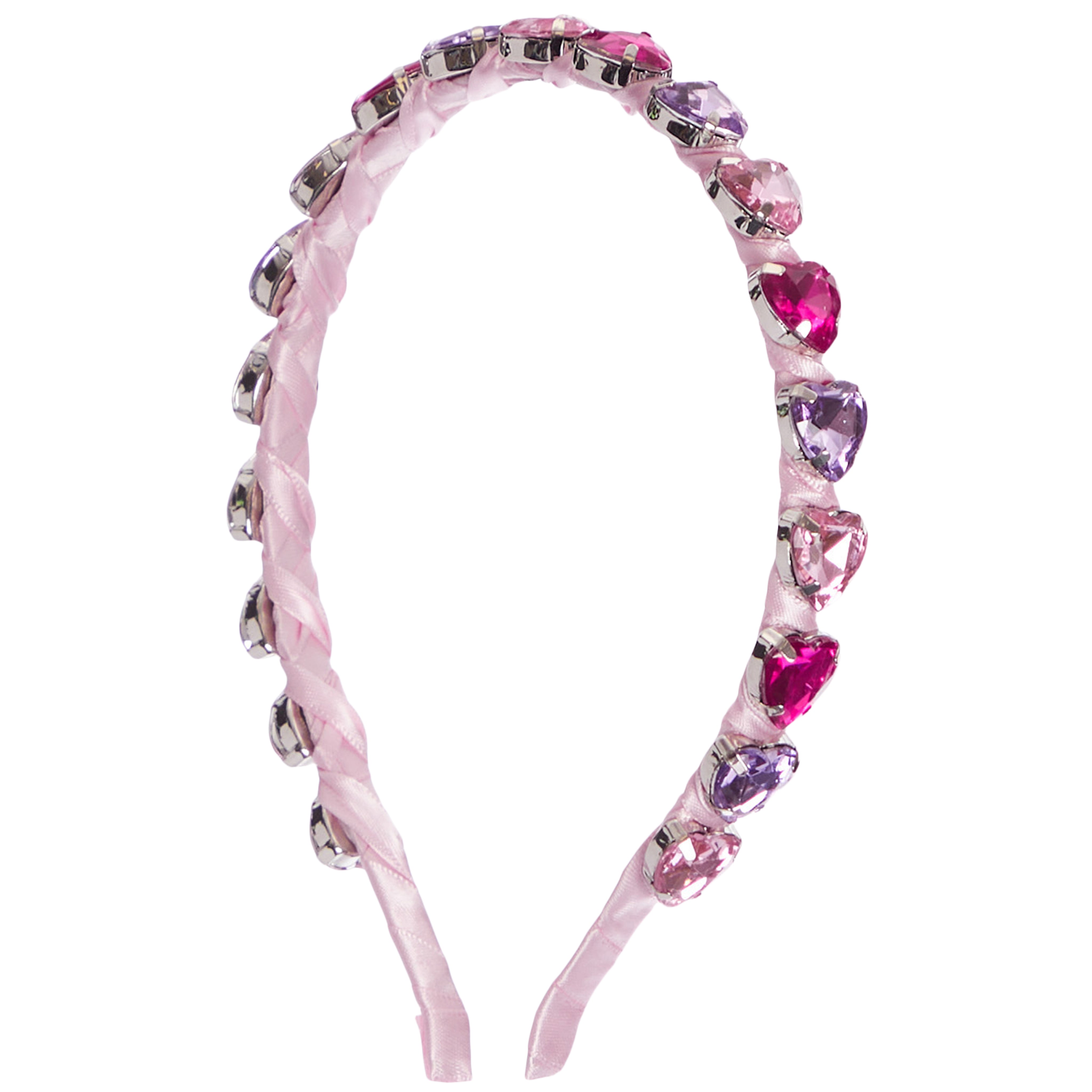 Thin Jeweled Heart Headband - Denny's