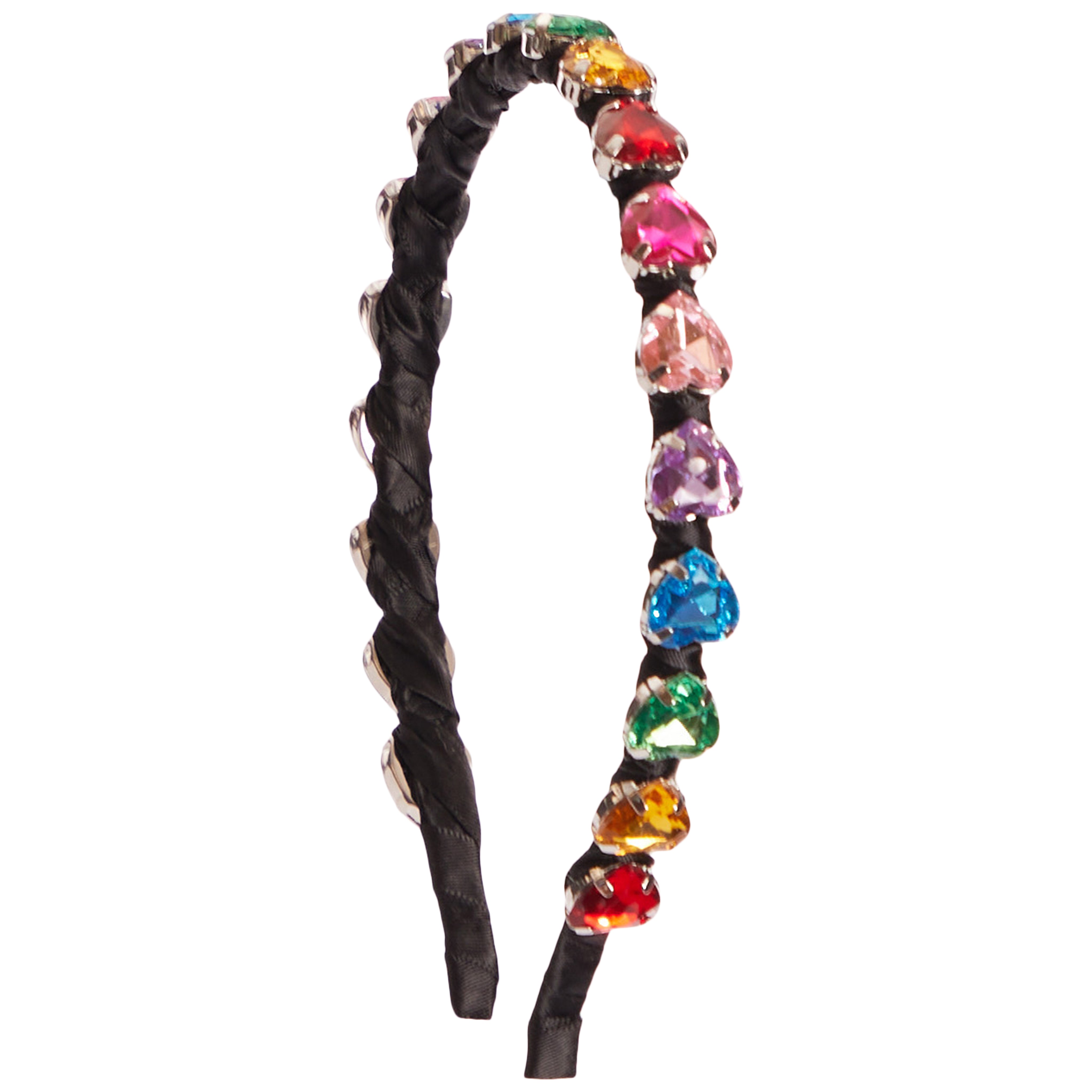 Thin Jeweled Heart Headband - Denny's