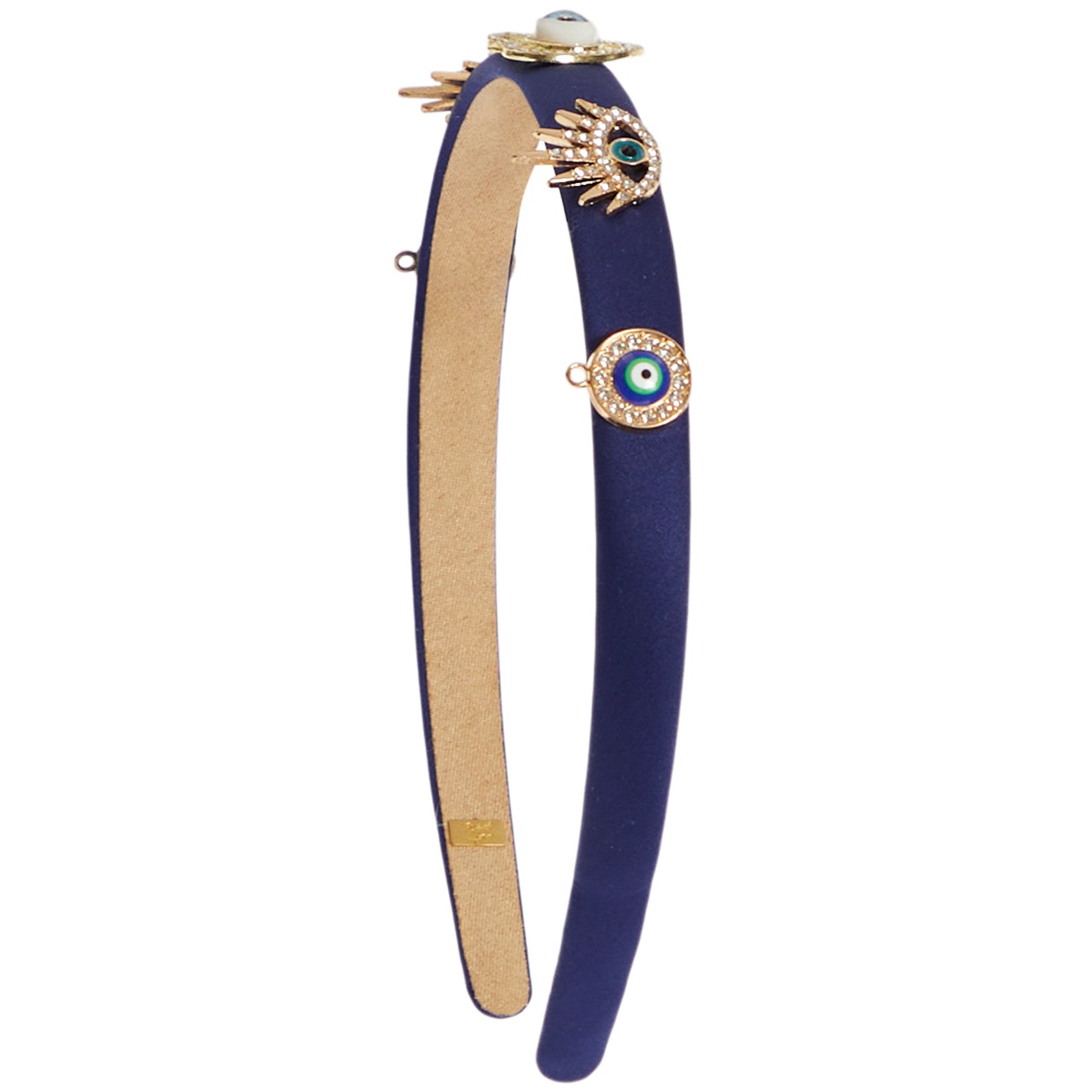 Thin Satin Evil Eye Headband - Denny's