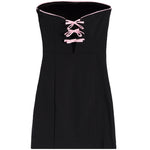 Tina Bow Strapless Dress - Denny's
