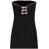 Tina Bow Strapless Dress - Denny's