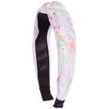Splatter Top Knot Headband