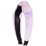 Splatter Top Knot Headband