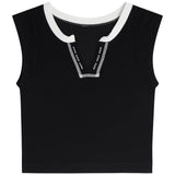 Contrast Stitching Henley - Denny's