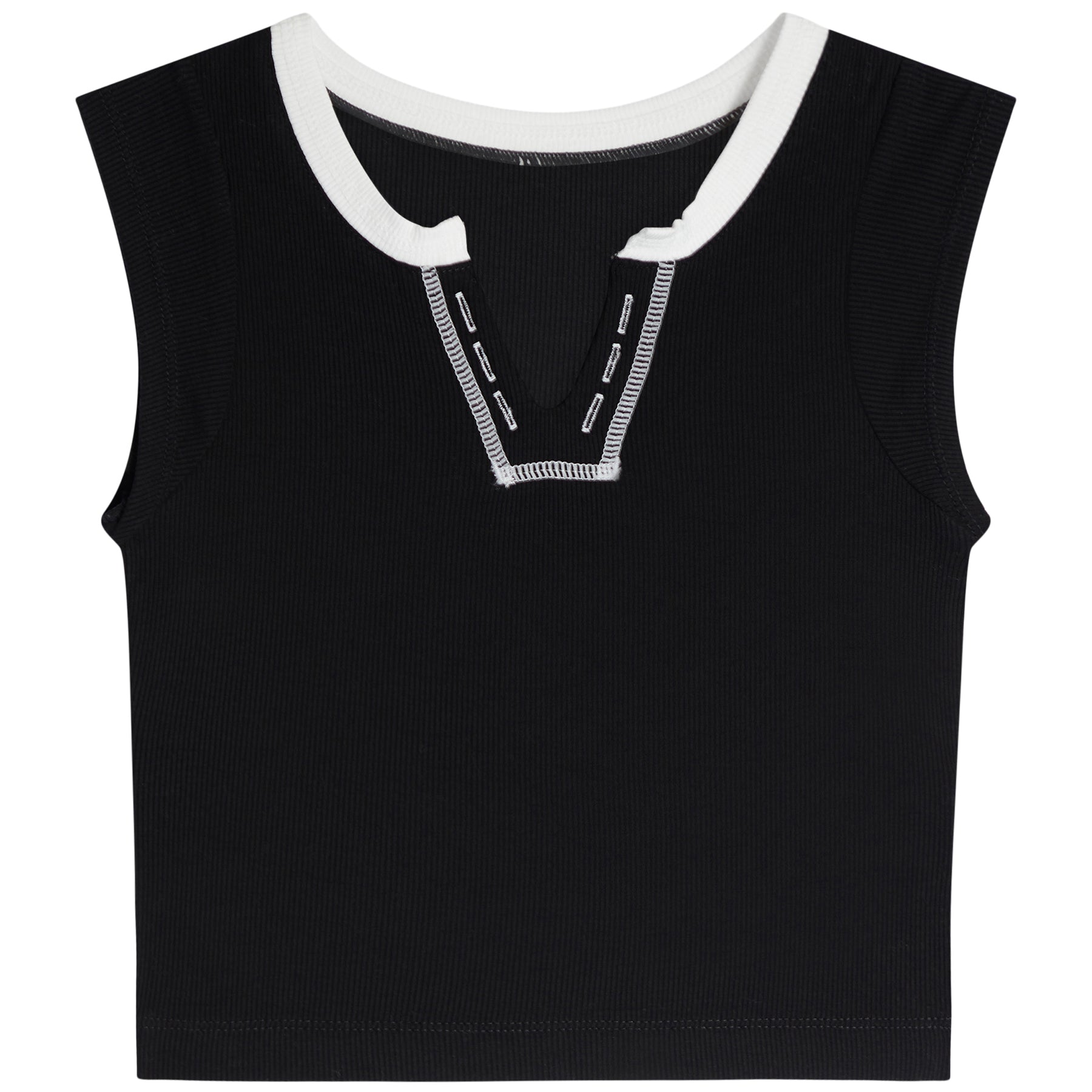 Contrast Stitching Henley - Denny's