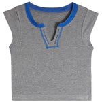 Contrast Stitching Henley - Denny's