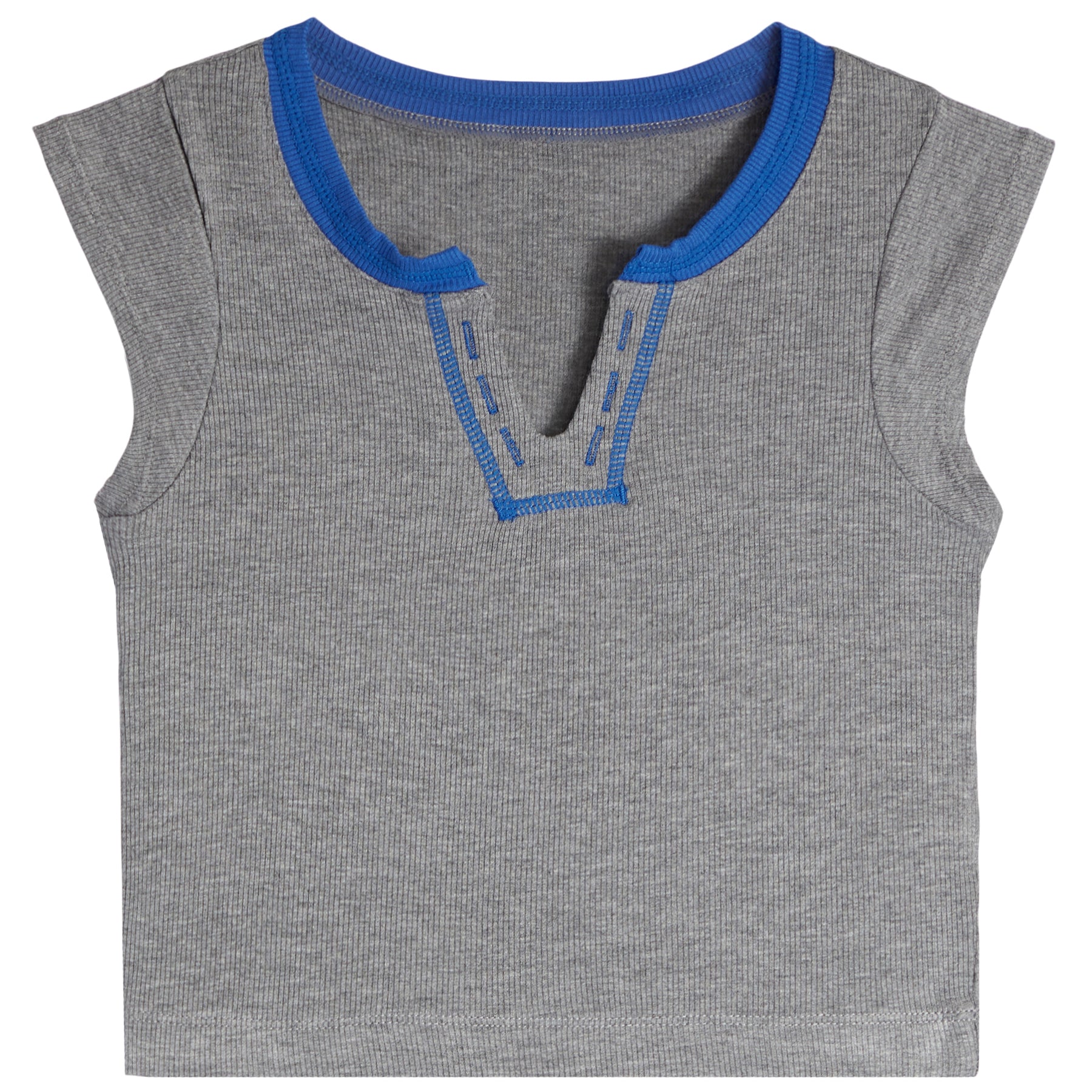 Contrast Stitching Henley - Denny's