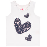 Tank Blue Heart With Multi Pink Hearts Inside