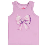 Tank With Water Color Lavender Bow