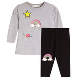 2pc Rainbow Patch Legging Set - Denny's