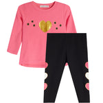2pc Glitter Patches Legging Set - Denny's