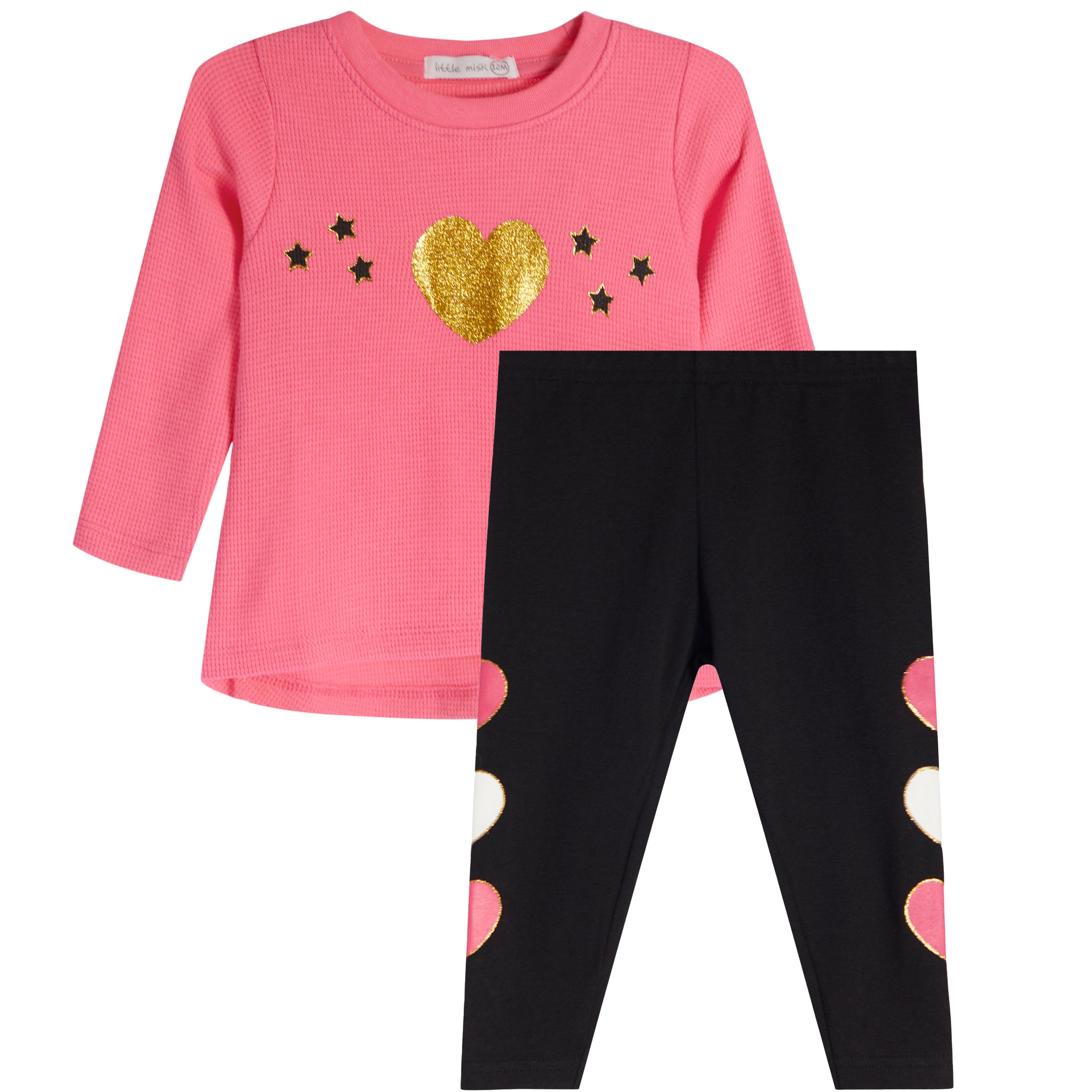 2pc Glitter Patches Legging Set - Denny's