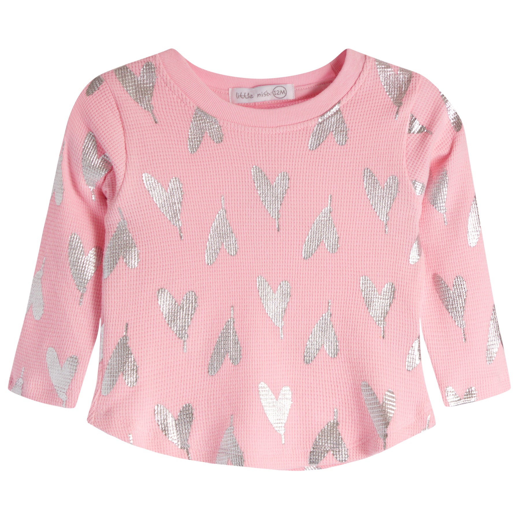 2pc Silver Hearts Thermal Set - Denny's