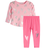 2pc Silver Hearts Thermal Set - Denny's