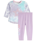 2pc Lilac Star Tie Dye Legging Set - Denny's