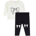 2pc Bows Thermal & Legging Set - Denny's