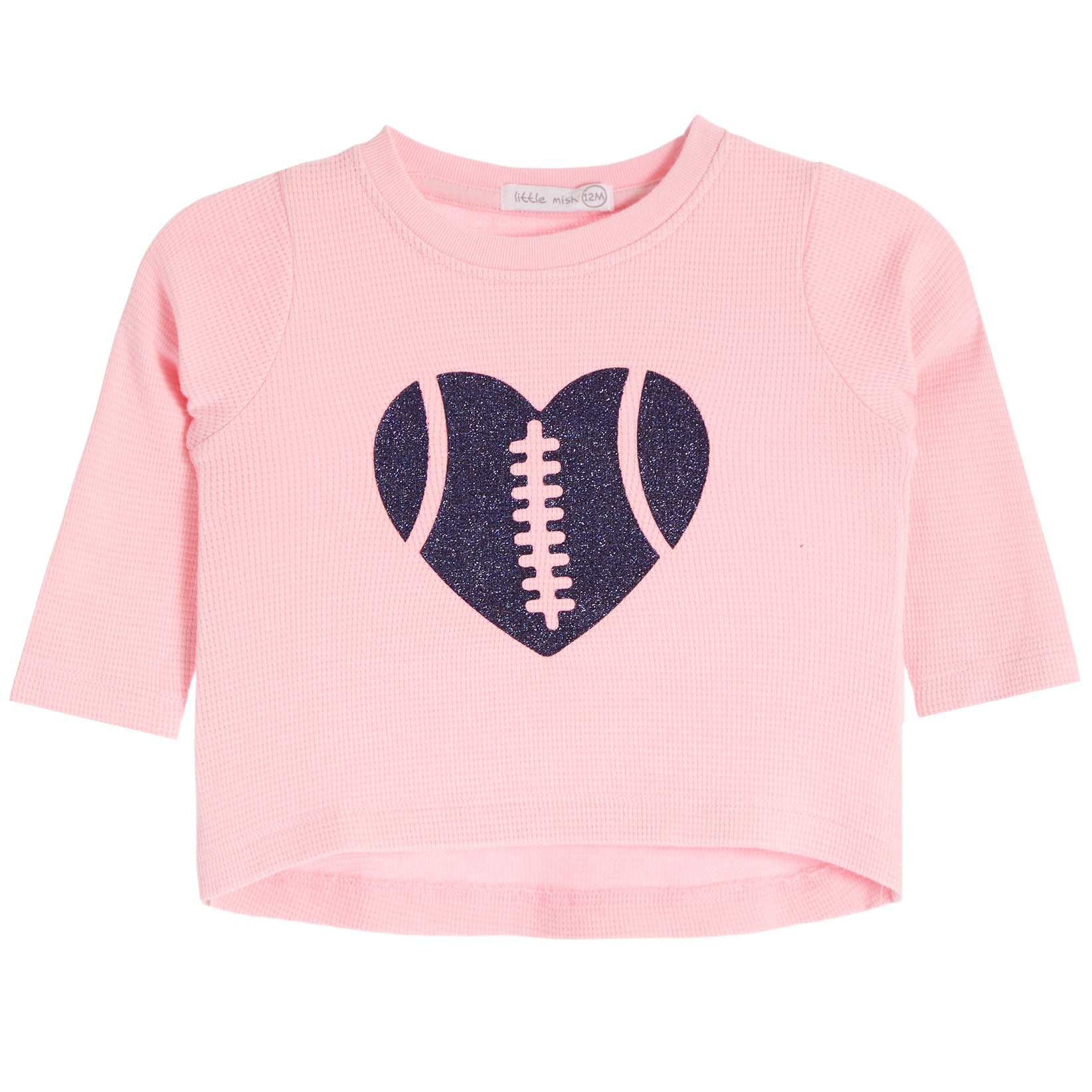 2pc Sparkly Heart Football Legging Set - Denny's