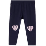2pc Jogger Set With Pink Football Heart - Denny's