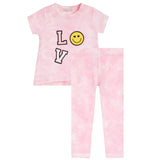 2pc Smile Tie Dye Legging Set