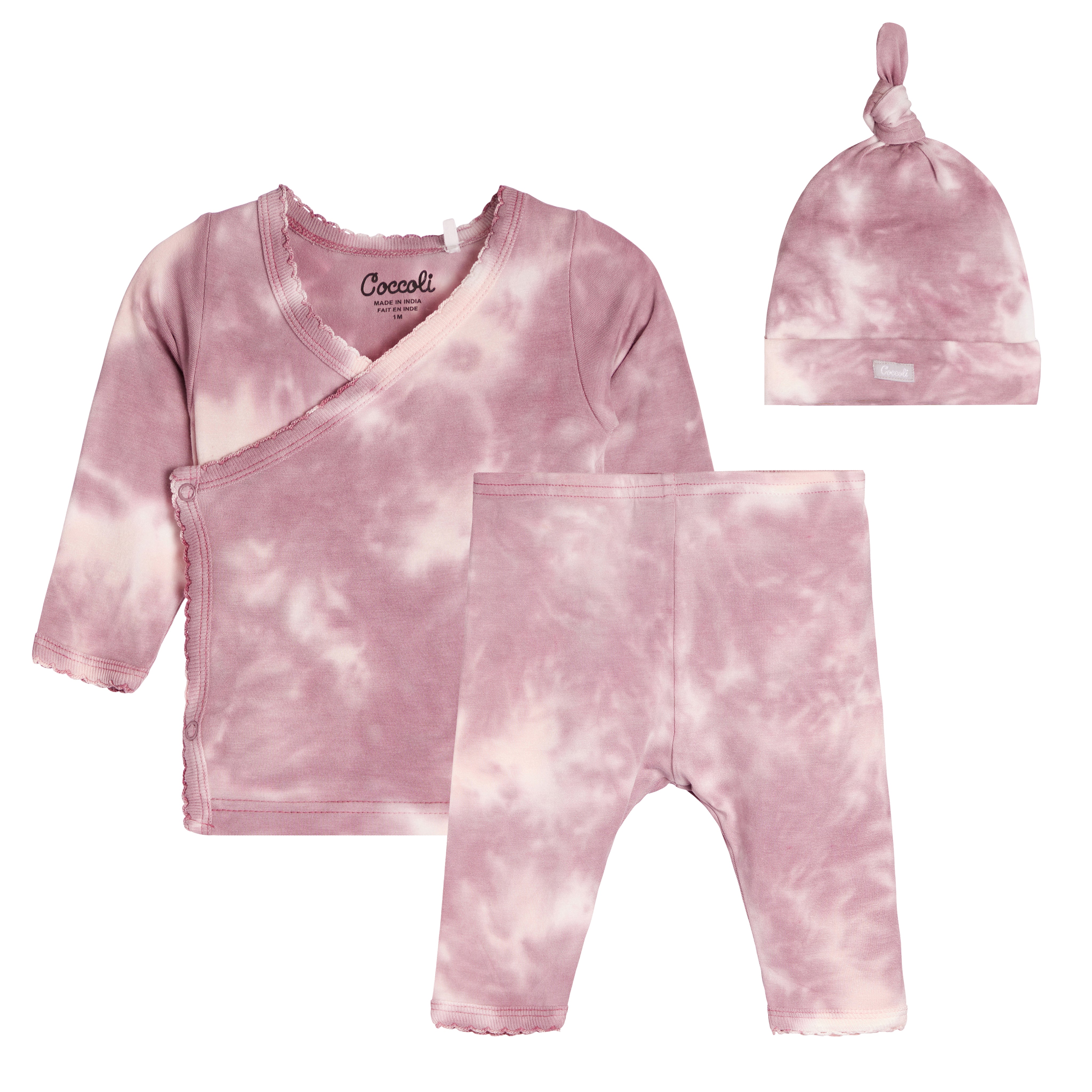 3pc Mauve Tie Dye Take Home Set - Denny's