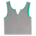 Contrast Stitching Henley Tank - Denny's