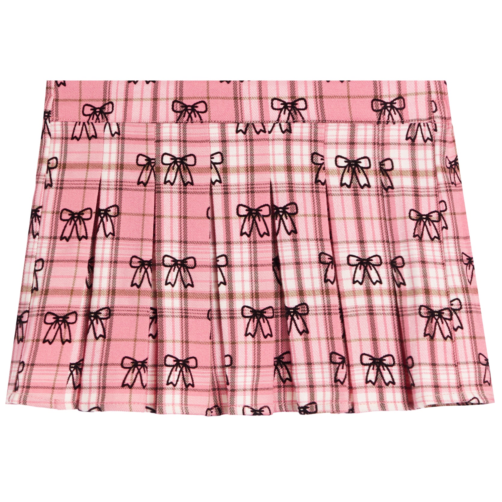 Allover Bows Plaid Skort - Denny's
