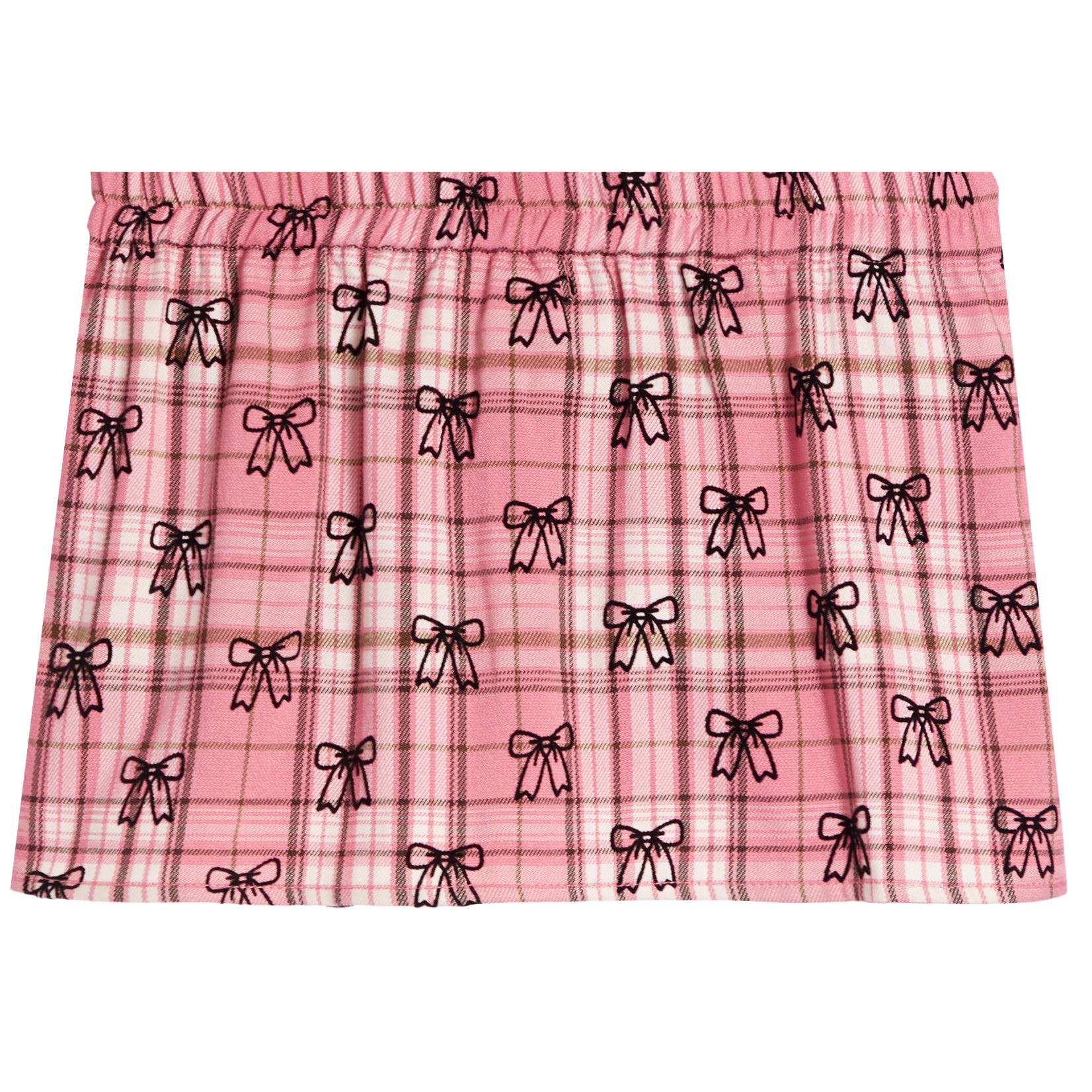 Allover Bows Plaid Skort - Denny's