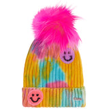 Ombre Tie Dye Smiley Hat