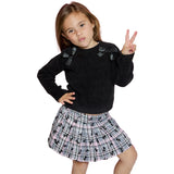 Black and Pink Plaid Skirt