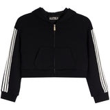 Tommy Stripe Lace Trim Zip Hoodie - Denny's
