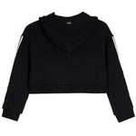 Tommy Stripe Lace Trim Zip Hoodie - Denny's