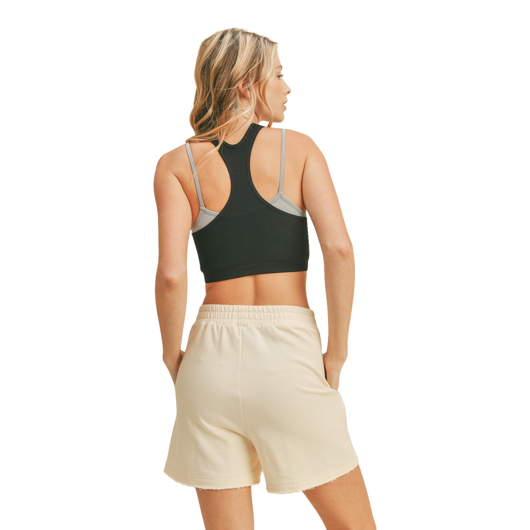 Ribbed Seamless Double Layer Tank - Denny's