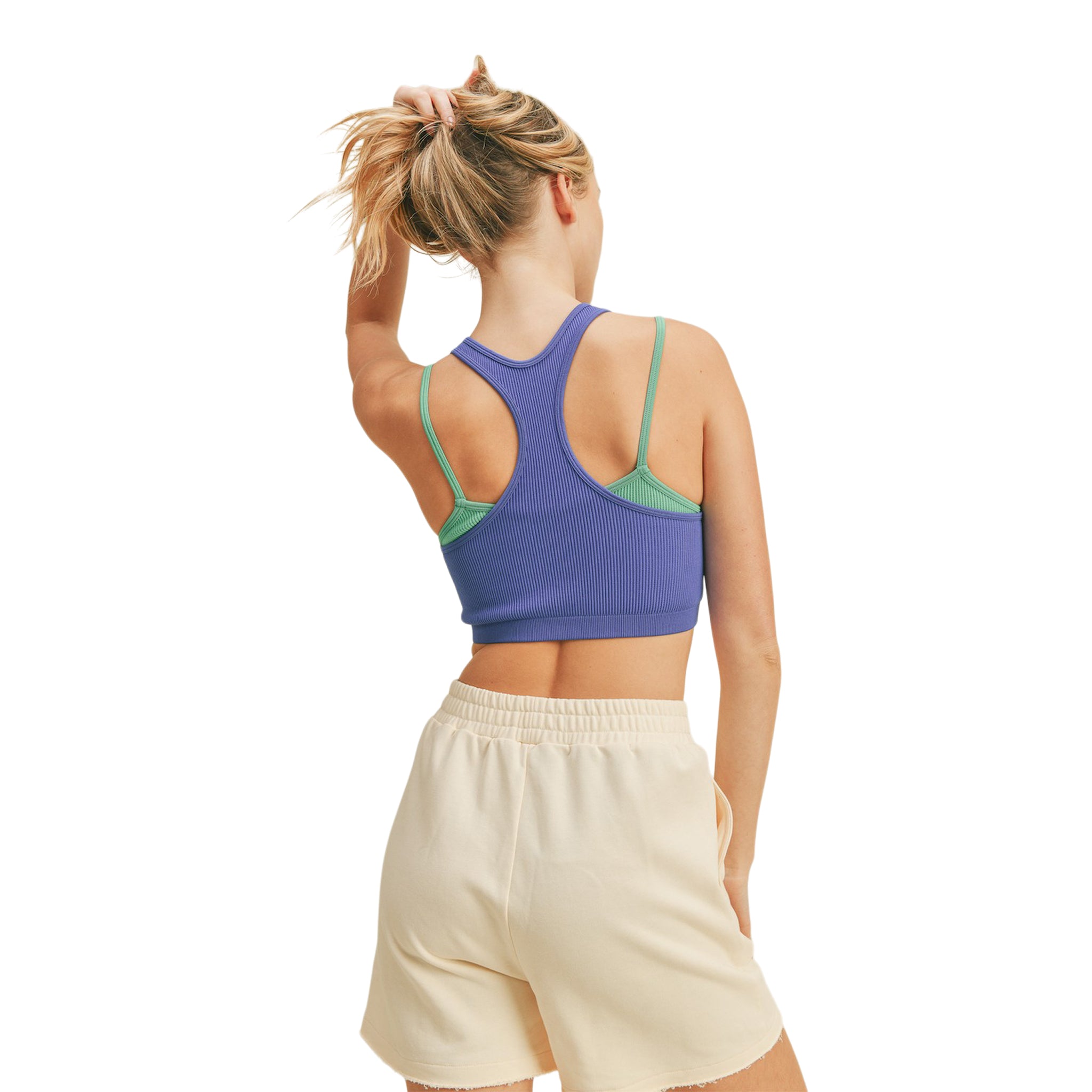Ribbed Seamless Double Layer Tank - Denny's