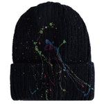 Thick Rib Beanie With Splatter - Denny's