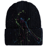 Thick Rib Beanie With Splatter - Denny's