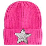 Star Patch Thick Rib Beanie - Denny's