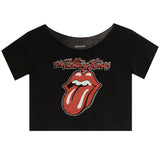 Off The Shoulder Rolling Stones Tee