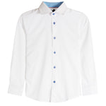 Solid Dress Contrast Shirt - Denny's