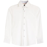 Contrast Trim Solid Performance Dress Shirt - Denny's