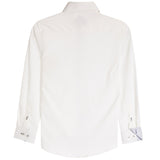 Contrast Trim Solid Performance Dress Shirt - Denny's