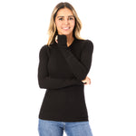 Long Sleeve Ribbed Top - Denny's