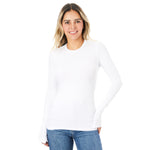 Long Sleeve Ribbed Top - Denny's