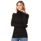 Long Sleeve Ribbed Turtleneck - Denny's